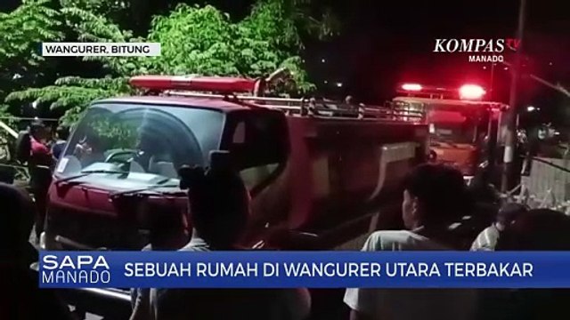 Satu Rumah Terbakar, Diduga Akibat Arus Pendek Listrik