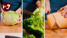 Cómo CORTAR VERDURAS perfectas: Calabaza, brócoli, repollo