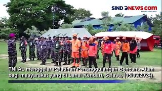 Ajak Masyarakat Siap Hadapi Bencana Alam, TNI AL Gelar Latihan Penanggulangan Bencana