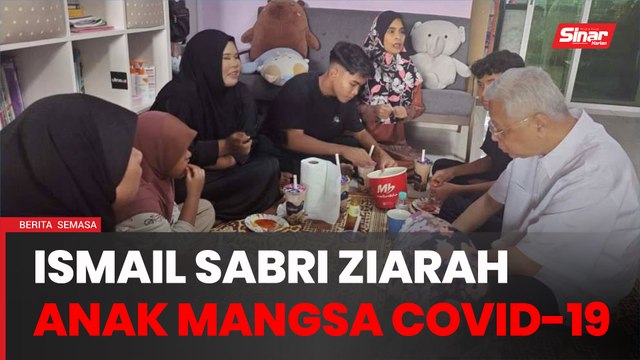 Ismail Sabri ziarah lapan beradik yatim piatu akibat Covid-19