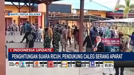 Rekapitulasi di Papua Selatan Berlangsung Ricuh, Pendukung Caleg Serang Aparat!