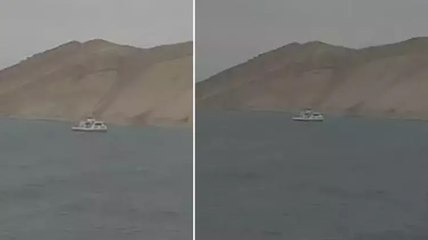 Feribotta korku dolu anlar: Aşırı fırtınadan dolayı iskeleye yanaşamadı