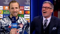 Harry Kane exposes Jamie Carragher lie in hilarious interview after Bayern win