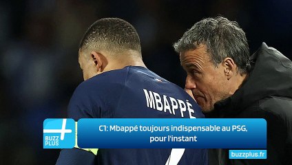 C1: Mbappé toujours indispensable au PSG, pour l'instant