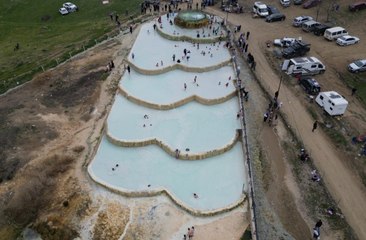 Şifa bulmak isteyenler akın ediyor Pamukkale değil Bursa!