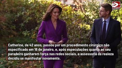 Palácio emite declaração sobre saúde de Kate Middleton após especulações ganharem força