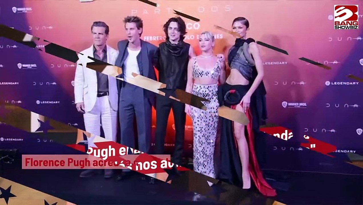 Florence Pugh enaltece parceria com Zendaya em "Duna 2": ''Nós nos admiramos há um tempo''