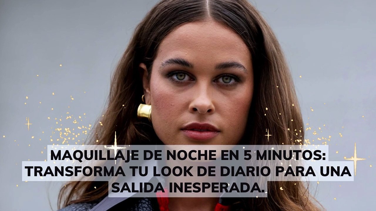 Transforma tu look de diario en un maquillaje de noche en 5 minutos para una salida inesperada.