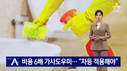 비용 6배 가사도우미…“최저임금, 차등 적용해야”