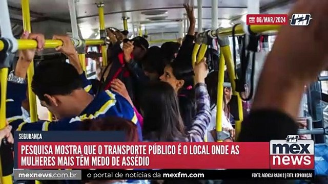 Pesquisa mostra que o transporte público é o local onde as mulheres mais têm medo de assédio