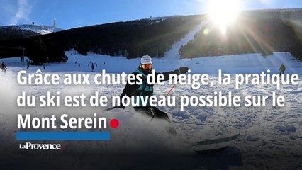 Grâce aux chutes de neige, la pratique du ski est de nouveau possible sur le Mont Serein