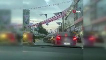 İstanbul'da gözü dönmüş trafik magandası kamerada