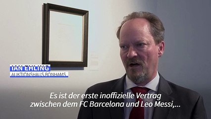 Legendärer Vertrag: Weltkarriere von Messi begann mit einer Serviette