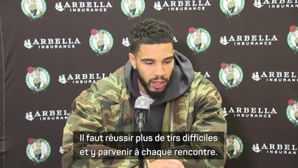Celtics - Tatum : "Nous n'en avons pas fait assez"