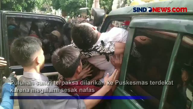 Ponpes di Cilegon Terbakar Akibat Gas Bocor, Puluhan Santri Sesak Nafas