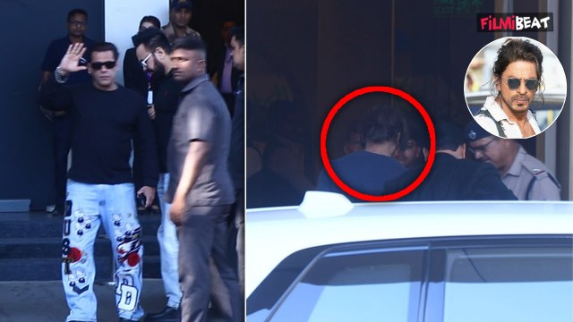 Salman Khan greeted the Paps but Shah Rukh Khan ignored, Fans Reacts on Viral Video | FilmiBeat