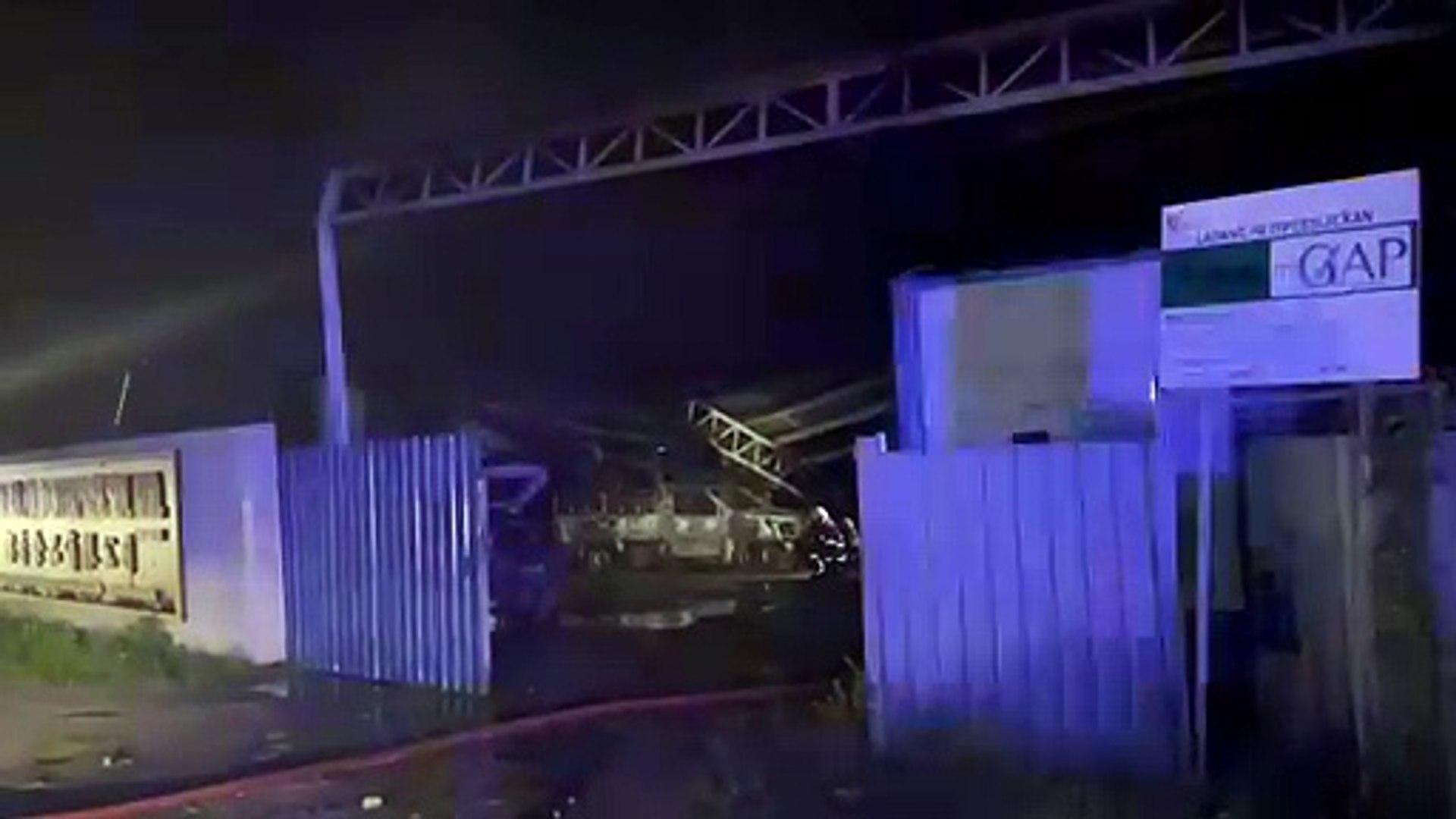 劳勿榴槤厂失火 厂房设备 全烧毁