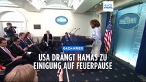 Gazakrieg: USA fordern Feuerpause von Hamas