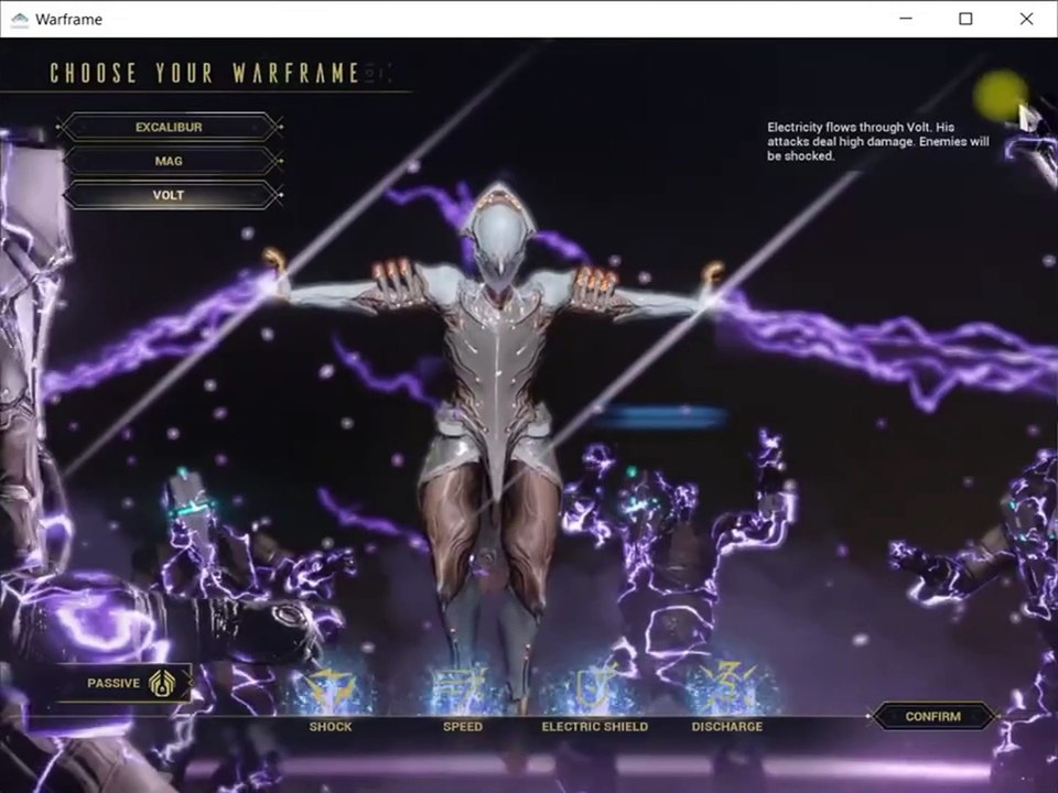 Warframe 角色选择和构建
