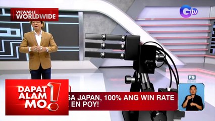 Robot sa Japan, isang daang porsyento ang winning rate sa jak en poy! | Dapat Alam Mo!