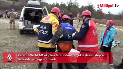 AFAD’dan gerçeği aratmayan deprem tatbikatı