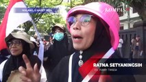 Pukuli Panci hingga Wajan, Emak-emak Kritik Pemerintah Protes soal Harga Sembako yang Meroket