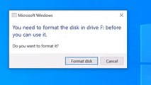 How To Fix You need to format the disk in drive before you can use it without formatting in Windows 11 / 10 / 8 / 7