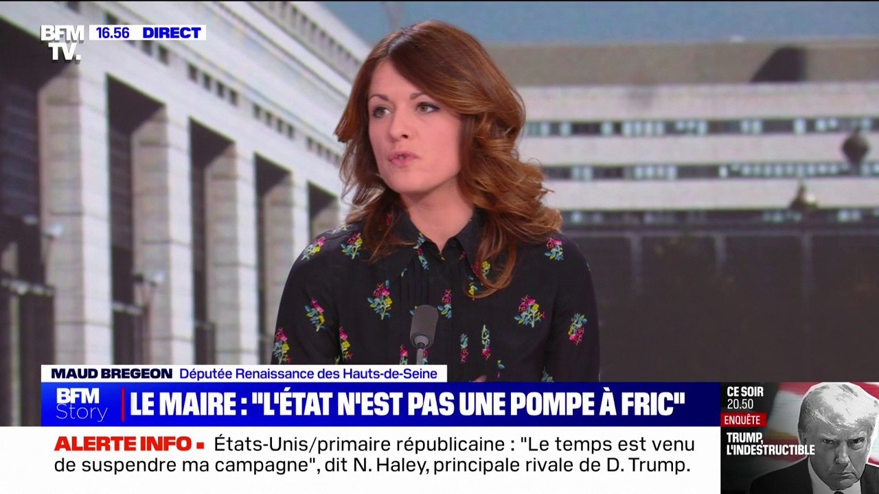 Budget de l'État: "Je crois qu'il y a urgence à sortir de notre addiction aux dépenses publiques", affirme Maud Bregeon (député Renaissance des Hauts-de-Seine)
