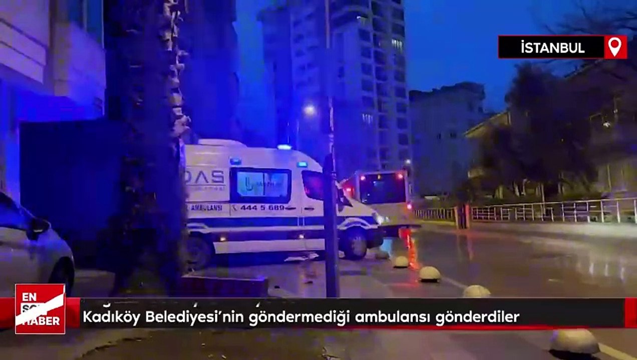 Bağcılar Belediyesi Kadıköy Belediyesi'nin göndermediği ambulansı gönderdi
