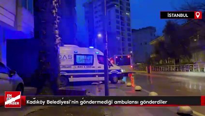 Bağcılar Belediyesi Kadıköy Belediyesi'nin göndermediği ambulansı gönderdi