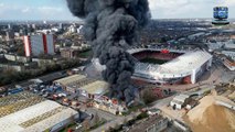 Firefighters Rush to Southampton' St Mary's Football Stadium as Huge Fire Breaks Out Near Grounds