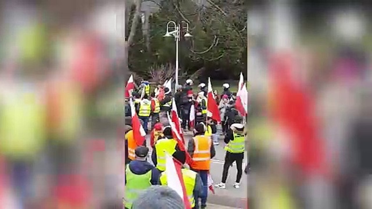 Kurier Poranny - Protest rolników w Warszawie