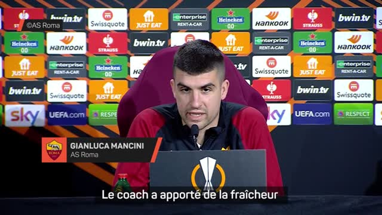 AS Roma - Mancini : "De Rossi nous a apporté de la sérénité"