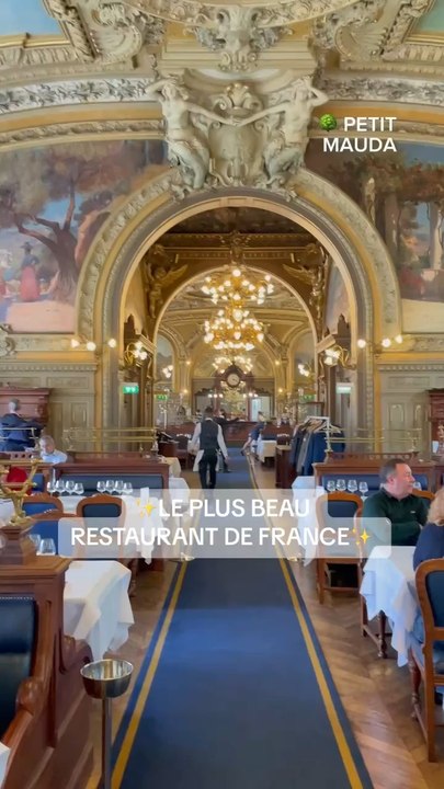 ✨Plongez dans l'élégance intemporelle du restaurant Le Train Bleu, situé au cœur de la Gare de Lyon.   #petitmauda #restaurantgastronomique #garedelyon #letrainbleu #adresse #paris