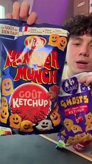 Je teste les Monster Munch Ketchup et leur version Carrefour Market