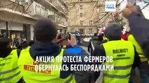 Варшава: акция протеста фермеров обернулась беспорядками