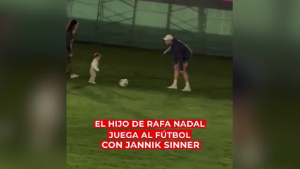 Sinner y el hijo de Nadal comparten un momento tierno