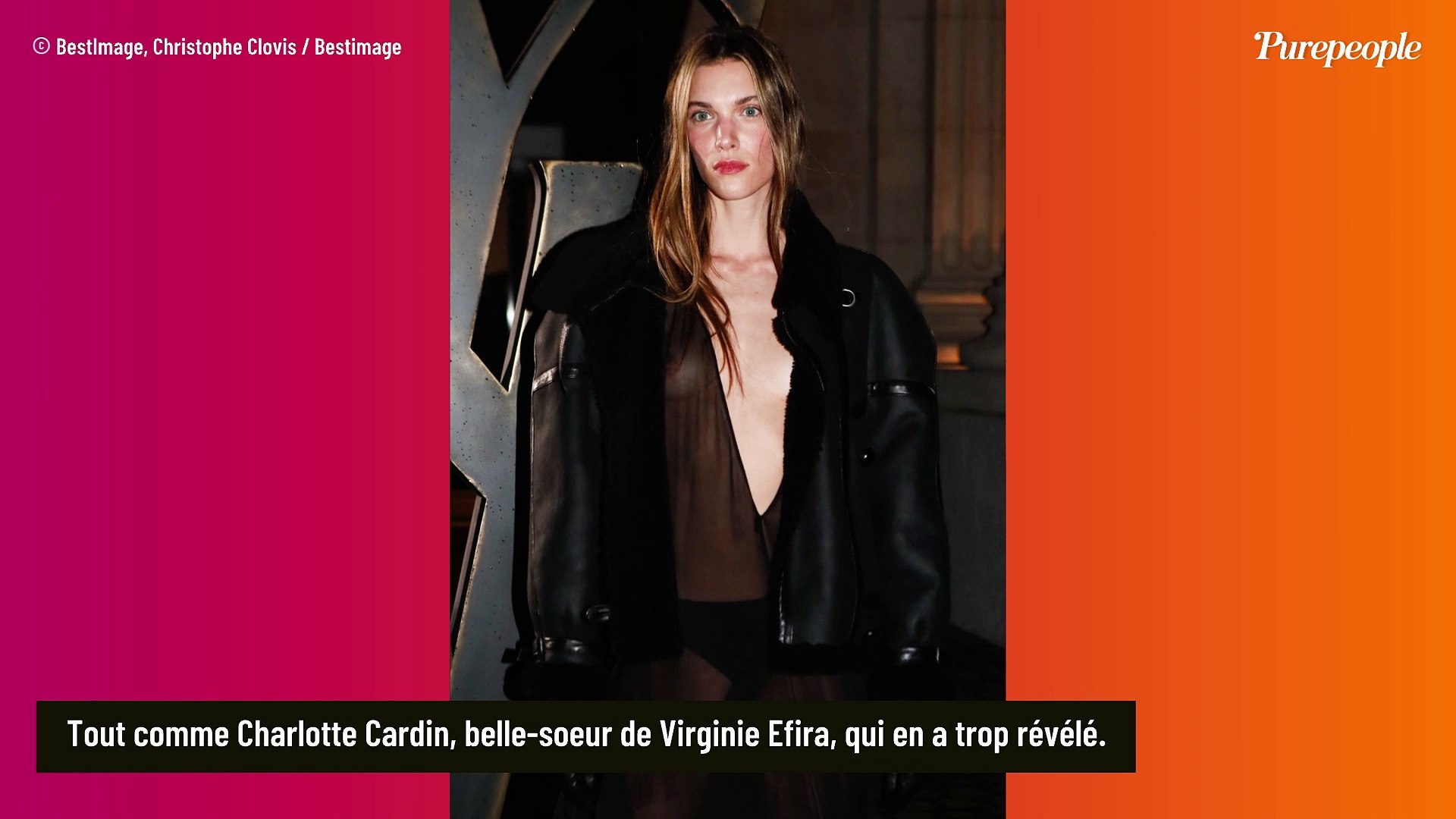 Lourdes Leon : La fille de Madonna caliente en dentelle, la belle-soeur de  Virginie Efira en dévoile trop au défilé Saint Laurent