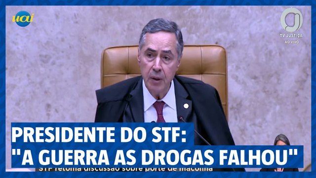 Presidente do STF: Não estamos discutindo legalização, apenas separando usuários de traficantes