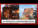 Incêndio de grandes proporções em prédios residenciais deixa 4 mortos em Valência, na Espanha