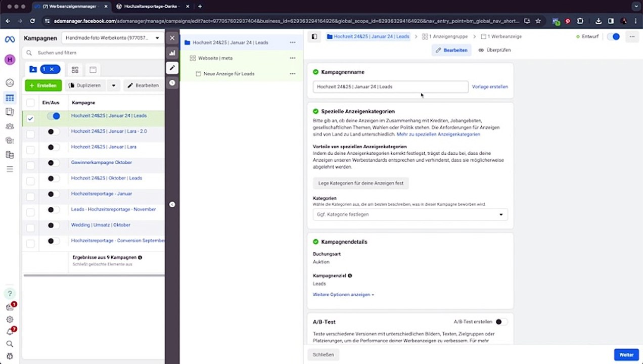 dynamische Werbeanzeige