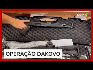 Veja arsenal apreendido pela Polícia Federal em operação contra o tráfico internacional de armas