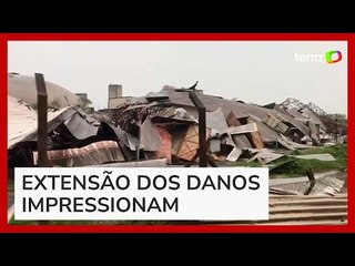 Tornado atinge Cascavel (PR) e deixa enorme rastro de destruição