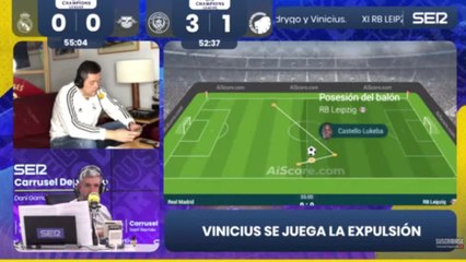 La opinión de Roncero sobre la posible roja de Vinicius