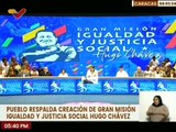 Ciudadanos respaldan creación de la Gran Misión Igualdad y Justicia Social ¨Hugo Chávez¨