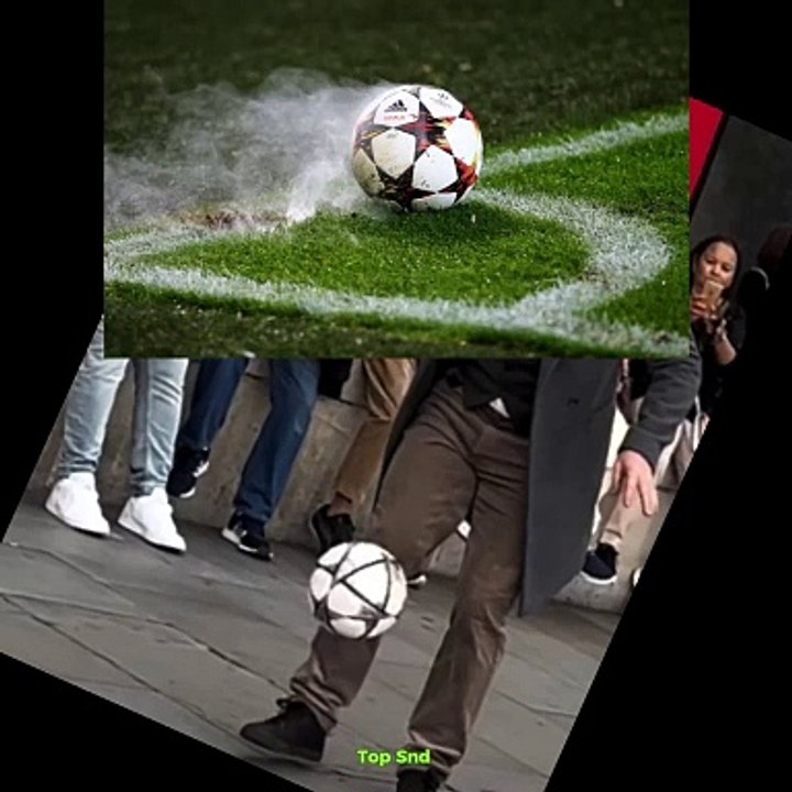 Skills in football  Taming the ball #football #skills #shorts