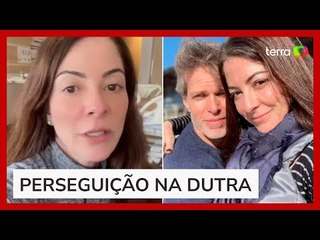 Marido de Ana Paula Padrão é internado após sofrer queda de 7 metros em fuga de assalto