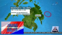 Baganga, Davao Oriental, niyanig ng magnitude 5.1 na lindol | UB