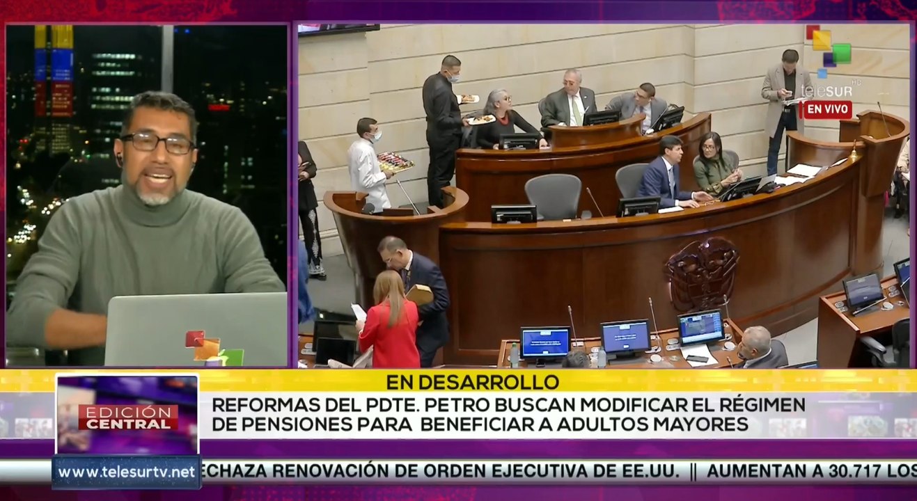 Se retoma discusión de reforma pensional en el Senado colombiano
