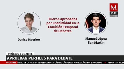 Denise Maerker y Manuel López San Martín moderarán el primer debate presidencial